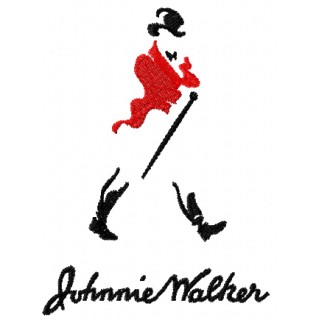 Johnnie Walker logo embroidery design - Embroidery Design