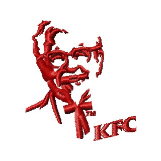 KFC small logo embroidery design - Embroidery Design