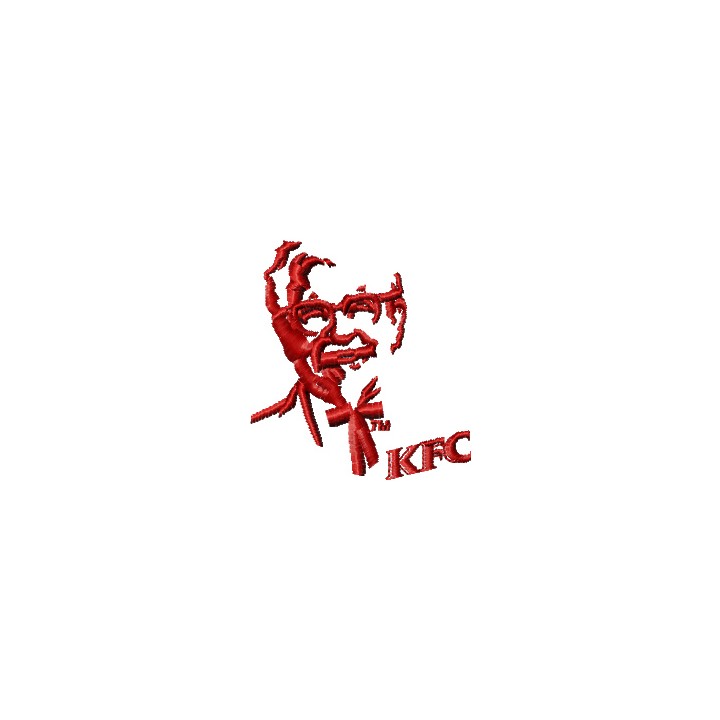 KFC small logo embroidery design - Embroidery Design