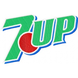 7up logo embroidery design - Embroidery Design