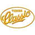 Tuborg Classic logo embroidery design preview showcasing intricate stitching patterns for beverage-themed projects.