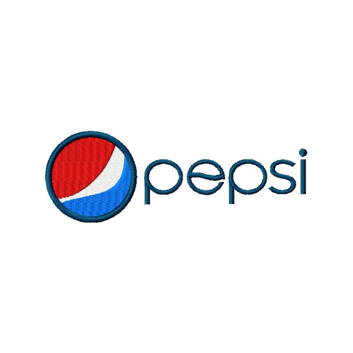 Pepsi-Cola logo embroidery design - Embroidery Design