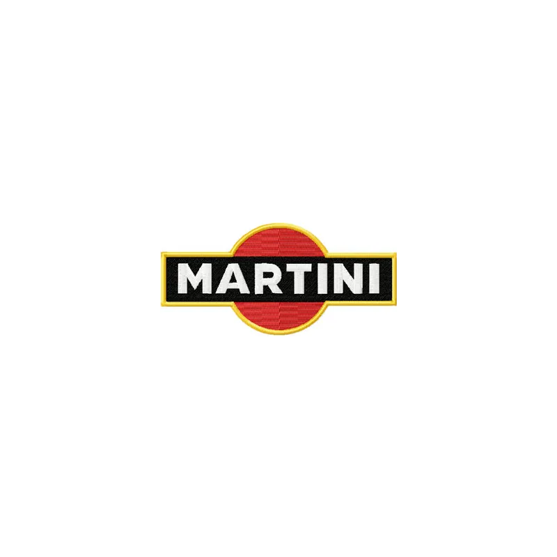 Martini classic logo embroidery design showcasing a stylish drink logo for creative stitching projects.