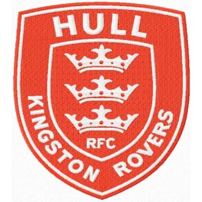 Hull Kingston Rovers embroidery design featuring the team's logo, ideal for stitching on sports apparel.