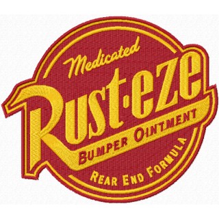 Rust-eze logo embroidery design - Embroidery Design