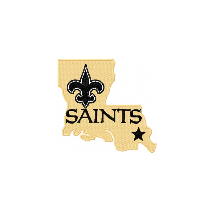 New Orleans Saints logo 3 embroidery design - Embroidery Design