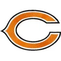 Chicago Bears Logo embroidery design showcasing the iconic team emblem for stitching on apparel and accessories.
