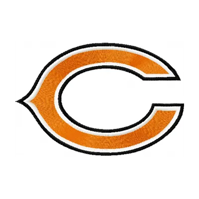 Chicago Bears Logo embroidery design showcasing the iconic team emblem for stitching on apparel and accessories.