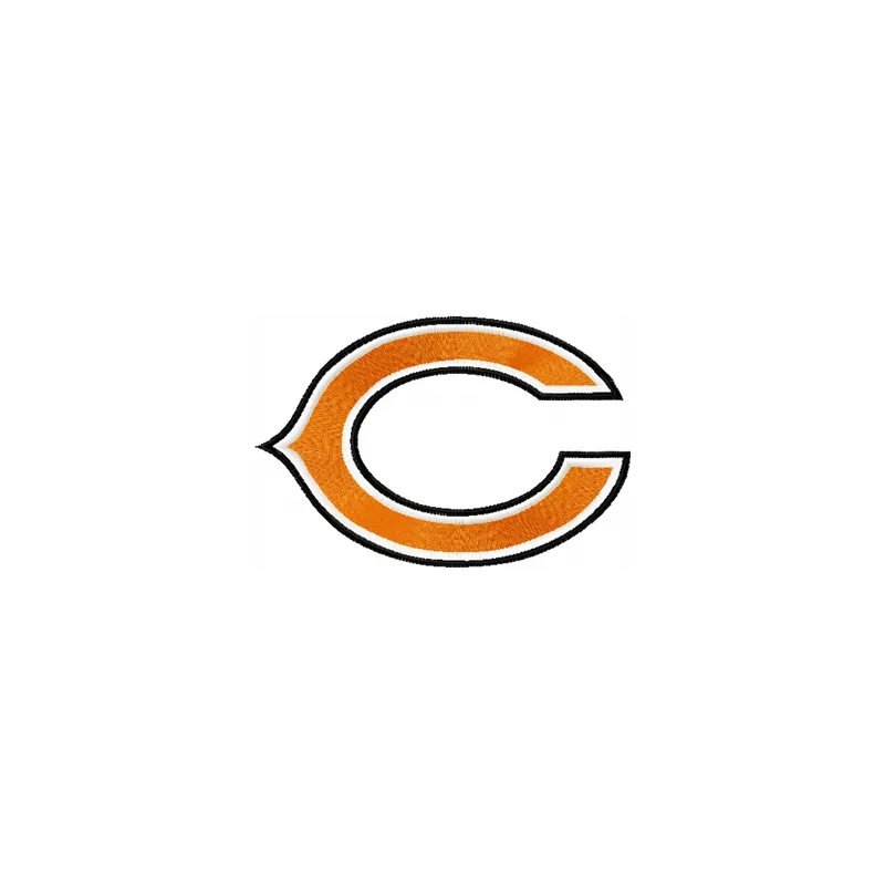 Chicago Bears Logo embroidery design showcasing the iconic team emblem for stitching on apparel and accessories.