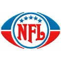 Embroidered alternative logo design for the National Football League, ideal for sports apparel and merchandise.