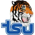 Tennessee State Tigers embroidery design featuring the university's logo, ideal for sports apparel and fan gear.