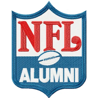 Embroidery design featuring the National Football League alternate logo, ideal for sports-themed projects.