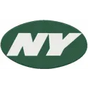 New York Jets alternative logo embroidery design showcasing detailed stitching patterns for football fans.
