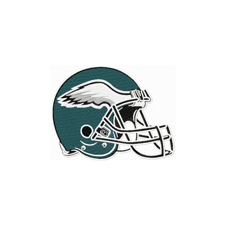 Philadelphia Eagles helmet embroidery design - Embroidery Design