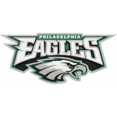 Embroidery design of the Philadelphia Eagles logo 2, ideal for stitching on sports apparel and accessories.