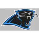 Carolina Panthers embroidery design showcasing a vibrant football motif for stitching on apparel and accessories.
