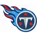 Tennessee Titans logo embroidery design preview, showcasing intricate stitching for sports enthusiasts.