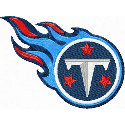 Tennessee Titans logo embroidery design preview, showcasing intricate stitching for sports enthusiasts.