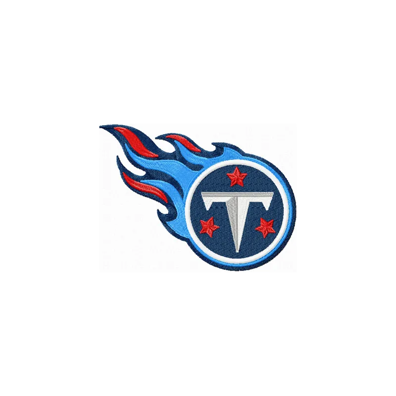 Tennessee Titans logo embroidery design preview, showcasing intricate stitching for sports enthusiasts.