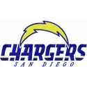 San Diego Chargers embroidery design featuring the team's logo, ideal for stitching on apparel and accessories.