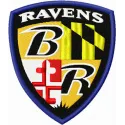 Baltimore Ravens logo 1 embroidery design showcasing the iconic team emblem for American football enthusiasts.
