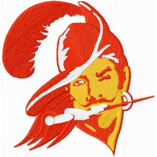 Tampa bay buccaneers old logo embroidery design - Embroidery Design