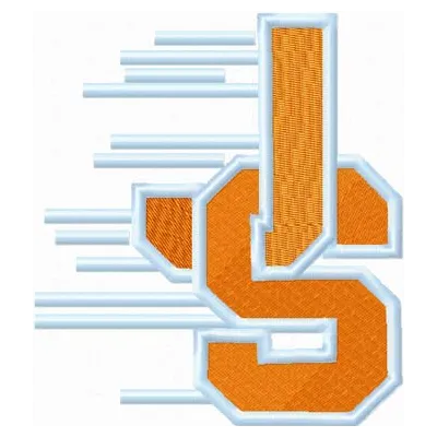 Jurupa Steelers football logo embroidery design showcased on a t-shirt, perfect for sports enthusiasts.