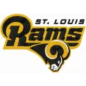 St. Louis Rams 2 embroidery design featuring a detailed football motif, perfect for caps and hoodies.