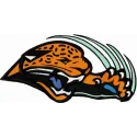 Jacksonville Jaguars logo embroidery design for stitching on apparel and accessories, showcasing an American football theme.