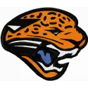 Jacksonville Jaguars logo 2 embroidery design showcasing an American football theme for stitching enthusiasts.