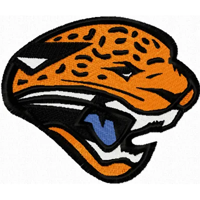 Jacksonville Jaguars logo 2 embroidery design showcasing an American football theme for stitching enthusiasts.
