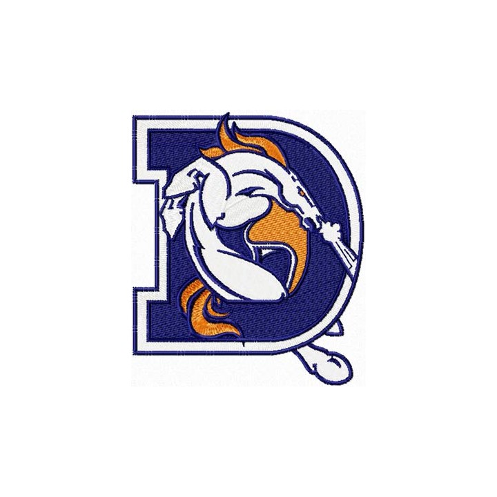 Denver Broncos Alternative Logo embroidery design - Embroidery Design