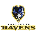 Baltimore Ravens logo 2 embroidery design preview showcasing the iconic American football team emblem.