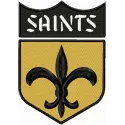 New Orleans Saints embroidery design featuring the team's logo, ideal for stitching on apparel and accessories.
