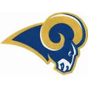 St. Louis Rams logo 1 embroidery design showcasing the iconic football team emblem for creative stitching projects.
