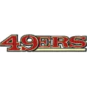 49 ERS logo embroidery design featuring an American football theme, ideal for sports apparel and accessories.