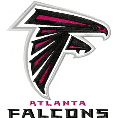 Atlanta Falcons Logo embroidery design showcasing the iconic team emblem for passionate fans.