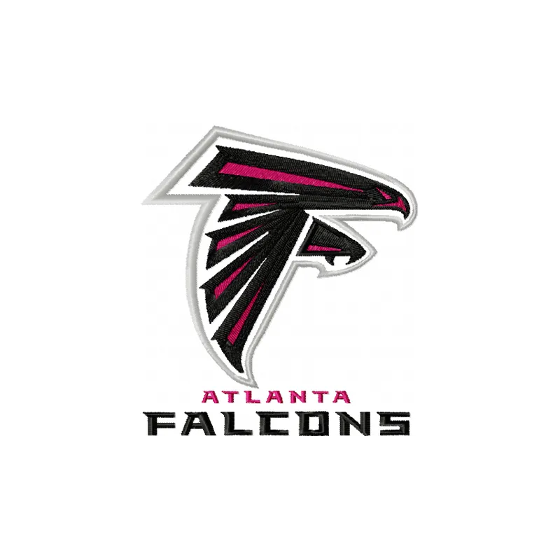 Atlanta Falcons Logo embroidery design showcasing the iconic team emblem for passionate fans.