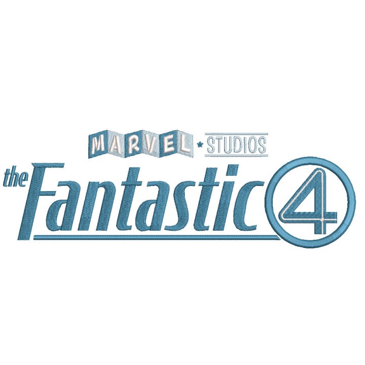 The Fantastic Four logo embroidery design - Embroidery Design