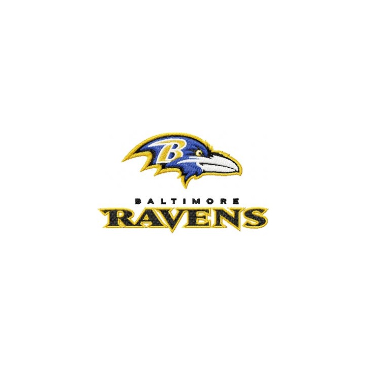 Baltimore Ravens Logo 3 embroidery design - Embroidery Design