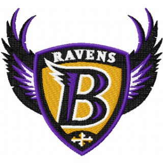 Baltimore Ravens alternative logo embroidery design - Embroidery Design
