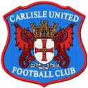 Embroidery design of Carlisle United Football Club logo for football enthusiasts and crafting projects.