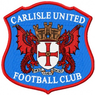 Carlisle United Football Club logo embroidery design - Embroidery Design