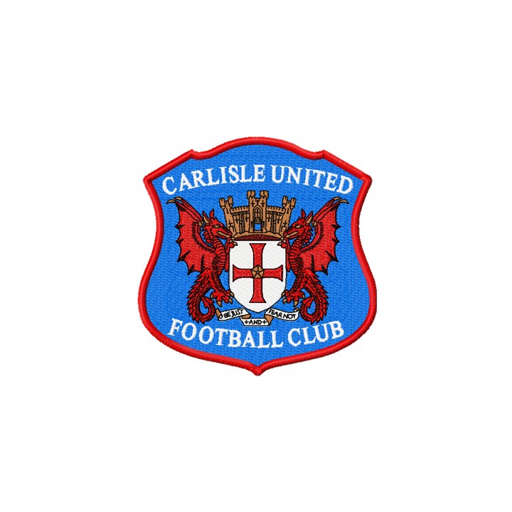 Carlisle United Football Club logo embroidery design - Embroidery Design