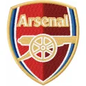 Arsenal Football Club logo embroidery design showcasing intricate stitching patterns for sports enthusiasts.