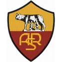 A.S. Roma embroidery design showcasing the team's logo, ideal for stitching on sports apparel or accessories.