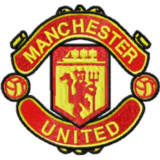 Manchester United Football Club logo embroidery design - Embroidery Design
