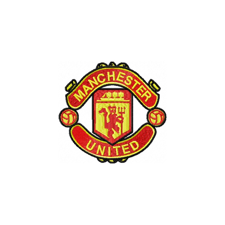 Manchester United Football Club logo embroidery design - Embroidery Design