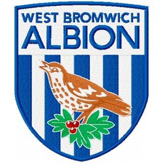 West Bromwich Albion Football Club logo embroidery design - Embroidery Design