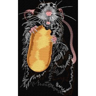 Rat embroidery design - Embroidery Design